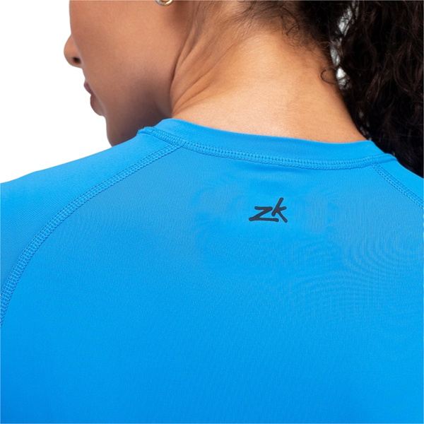 2026 Zhik Frauen Eco Spandex LT Long Sleeve Baselayer Top DTP-0163-W-CYA - Cyan